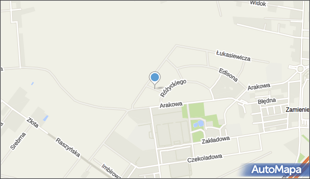Zamienie gmina Lesznowola, Zygalskiego Henryka, mapa Zamienie gmina Lesznowola