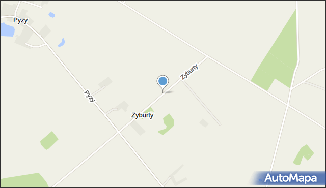 Zyburty, Zyburty, mapa Zyburty