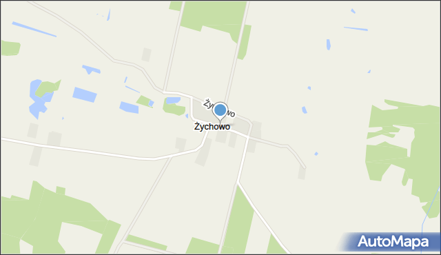 Żychowo, Żychowo, mapa Żychowo