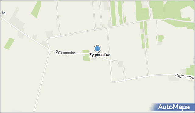 Zygmuntów gmina Lutomiersk, Zygmuntów, mapa Zygmuntów gmina Lutomiersk