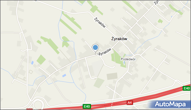 Żyraków, Żyraków, mapa Żyraków