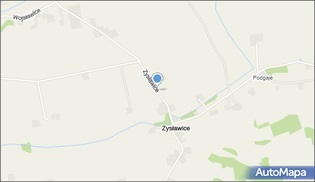 Zysławice, Zysławice, mapa Zysławice