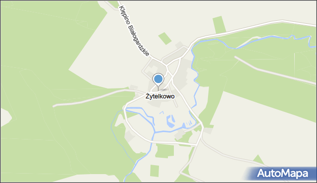 Żytelkowo, Żytelkowo, mapa Żytelkowo