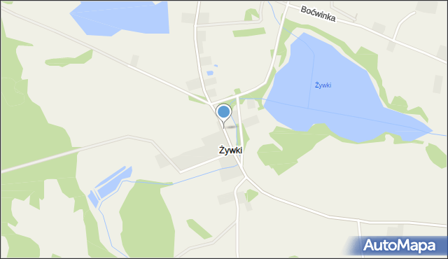 Żywki, Żywki, mapa Żywki