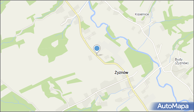 Żyznów gmina Strzyżów, Żyznów, mapa Żyznów gmina Strzyżów