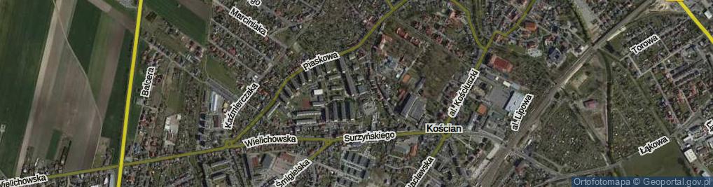 Zdjęcie satelitarne 14 Dywizji Piechoty Wielkopolskiej ul.