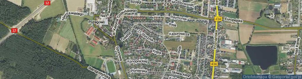 Zdjęcie satelitarne 27 Stycznia ul.