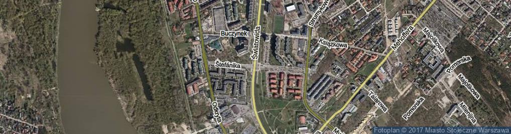 Zdjęcie satelitarne Štefánika Milana, gen. ul.