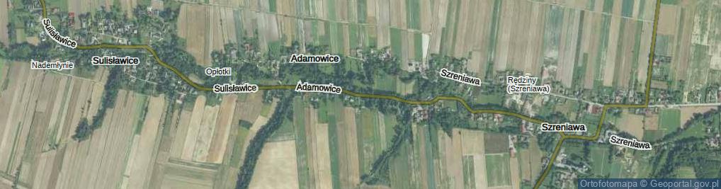 Zdjęcie satelitarne Adamowice ul.