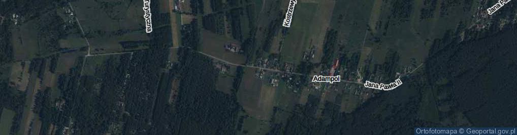 Zdjęcie satelitarne Adampol ul.