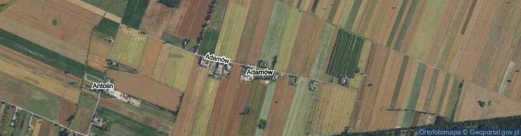 Zdjęcie satelitarne Adamów ul.