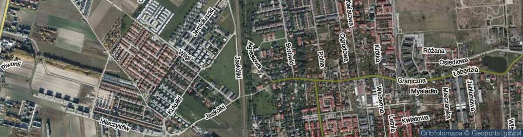 Zdjęcie satelitarne Agrestowa ul.