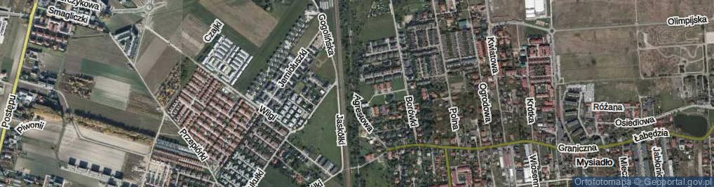 Zdjęcie satelitarne Agrestowa ul.