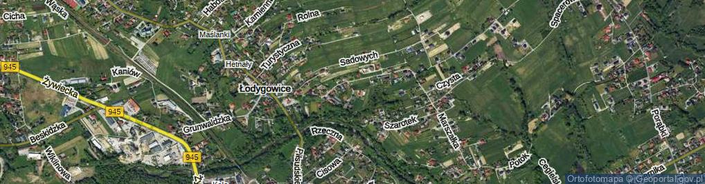 Zdjęcie satelitarne Akacjowa ul.