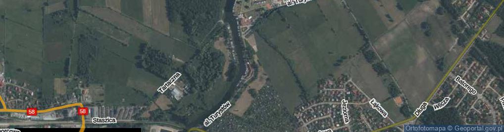 Zdjęcie satelitarne Aleja Turystów al.