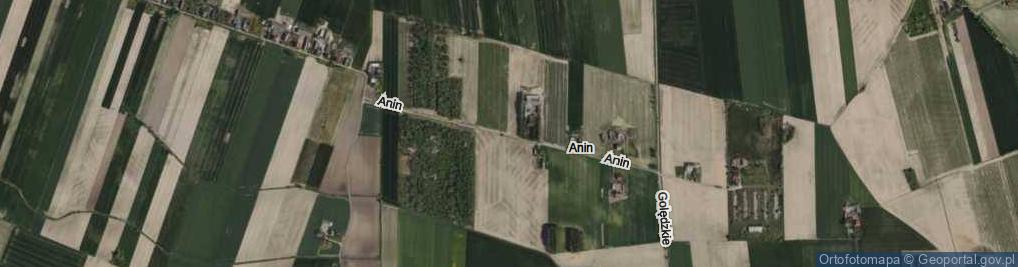 Zdjęcie satelitarne Anin ul.