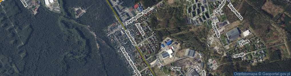 Zdjęcie satelitarne Andersa Władysława, gen. ul.