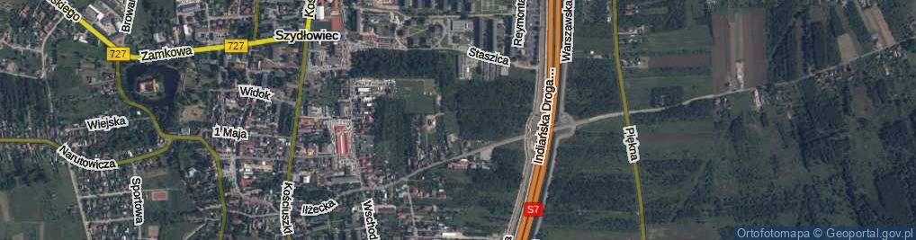 Zdjęcie satelitarne Anteckiego Czesława ul.