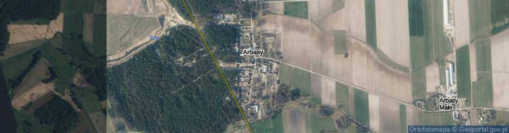 Zdjęcie satelitarne Arbasy ul.