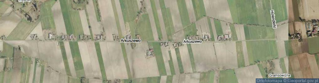 Zdjęcie satelitarne Arkuszewo ul.