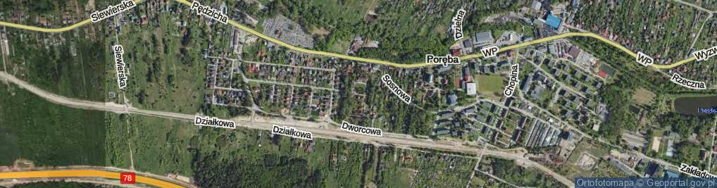 Zdjęcie satelitarne Astrów ul.