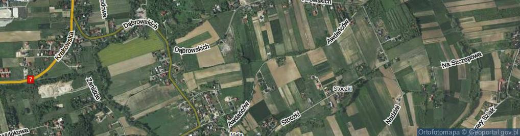 Zdjęcie satelitarne Awdańców ul.