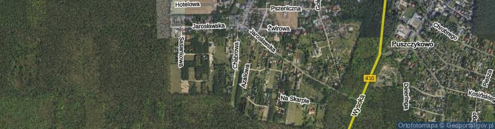 Zdjęcie satelitarne Azaliowa ul.