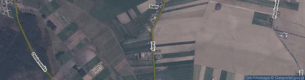Zdjęcie satelitarne Baby ul.