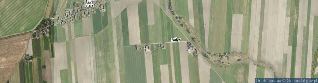 Zdjęcie satelitarne Baby ul.