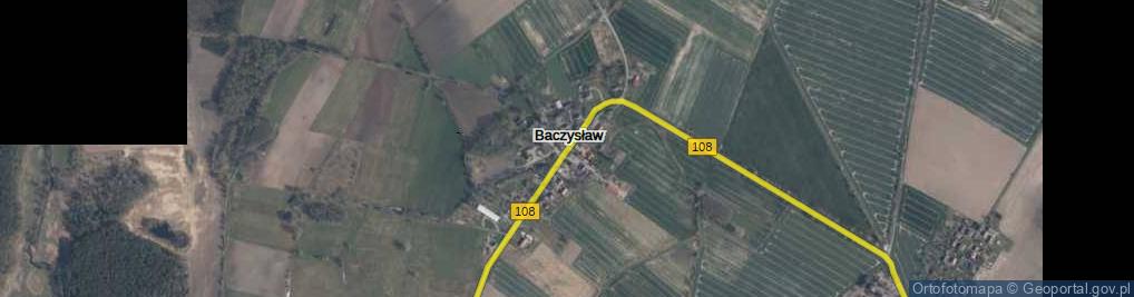 Zdjęcie satelitarne Baczysław ul.