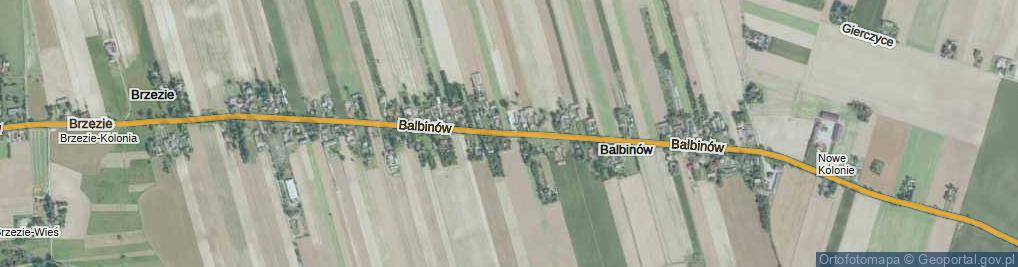 Zdjęcie satelitarne Balbinów ul.
