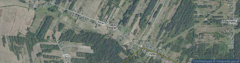 Zdjęcie satelitarne Baran ul.