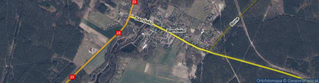 Zdjęcie satelitarne Barnówko ul.