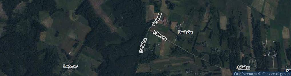 Zdjęcie satelitarne Basinów ul.
