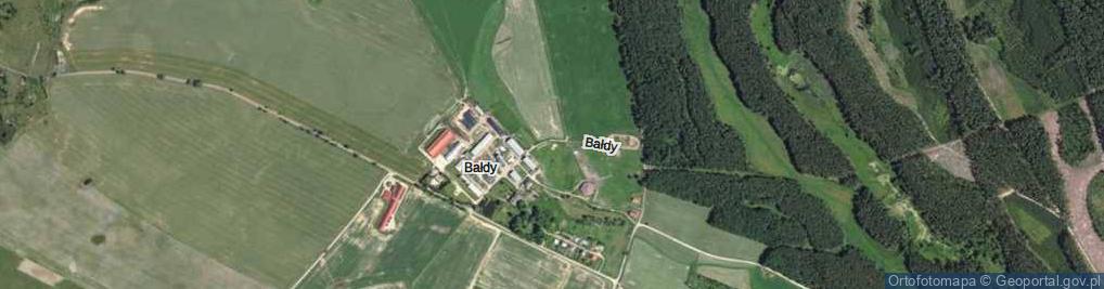 Zdjęcie satelitarne Bałdy ul.