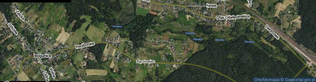 Zdjęcie satelitarne Bączkowiec ul.