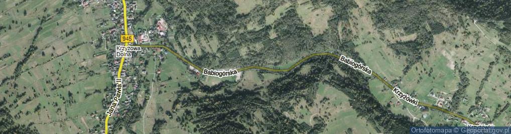 Zdjęcie satelitarne Babiogórska ul.