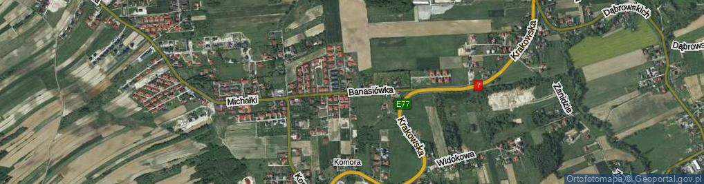 Zdjęcie satelitarne Banasiówka ul.