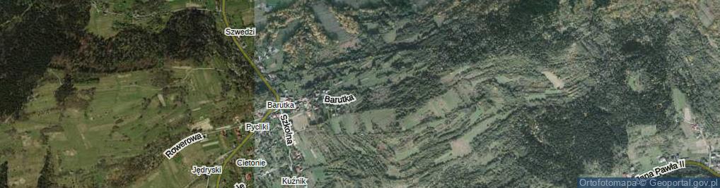 Zdjęcie satelitarne Barutka ul.