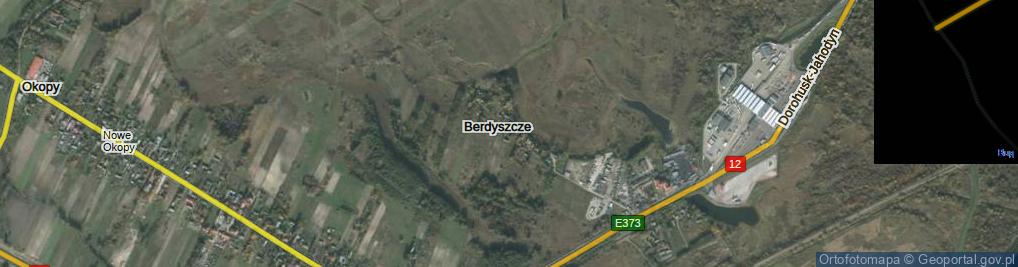 Zdjęcie satelitarne Berdyszcze ul.