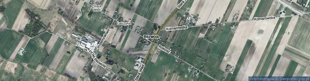 Zdjęcie satelitarne Bezwola ul.