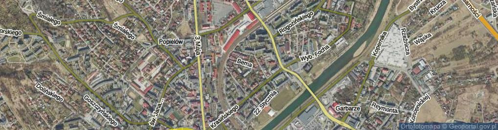 Zdjęcie satelitarne Bema Józefa, gen. ul.
