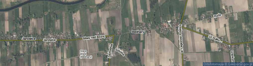 Zdjęcie satelitarne Bitwy nad Bzurą ul.