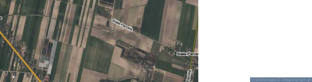 Zdjęcie satelitarne Biała-Parcela ul.
