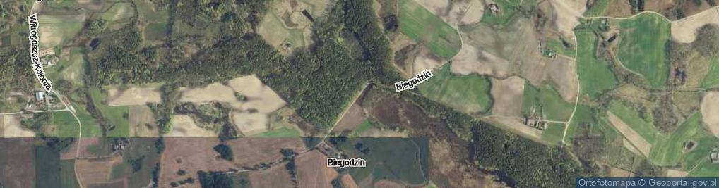 Zdjęcie satelitarne Biegodzin ul.