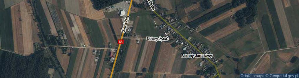 Zdjęcie satelitarne Bielany-Żyłaki ul.
