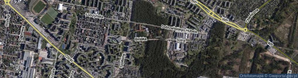 Zdjęcie satelitarne Biniaka Romualda, ks. prał. ul.