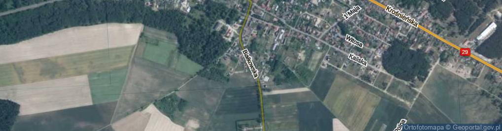 Zdjęcie satelitarne Białkowska ul.