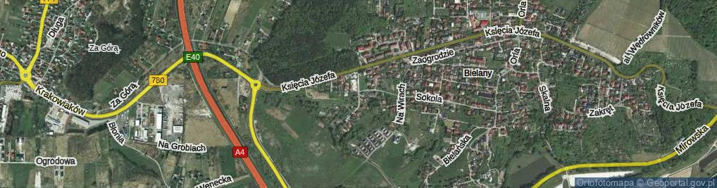 Zdjęcie satelitarne Bielańskiego Adama, inż. ul.