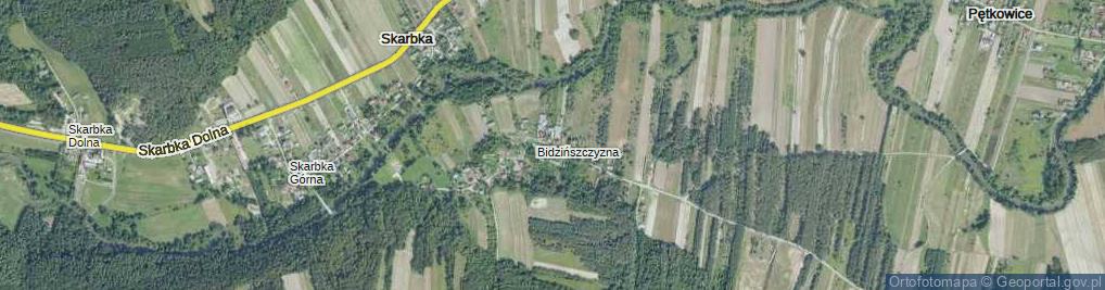 Zdjęcie satelitarne Bidzińszczyzna ul.